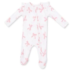Pretty Pink Bows Footie - Image 1