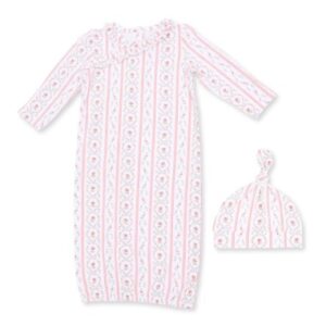 Marnie Rosebud Stripe Kimono Gown Set