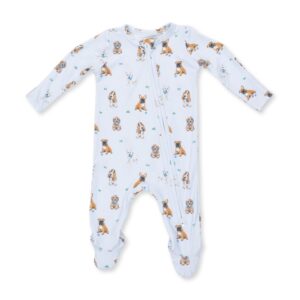 Blue Bestie Dogs Footie