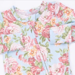 Angeline Floral Ruffle Footie - Image 3