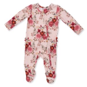 Sabrina Floral Ruffle Footie