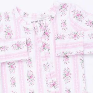 Bella Rose Stripe Ruffle Footie - Image 3