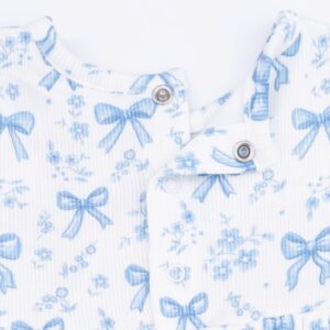 Blue Bows and Flowers Dress and Bloomer - Image 3